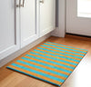 Piper Looms Mayfield Stripes AMF530 Aqua Machine Washable Area Rug Scatter Lifestyle Image Feature