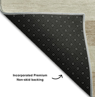 Piper Looms Mayfield Stripes AMF530 Beige Machine Washable Area Rug Backing Image