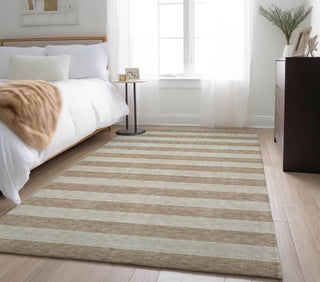 Piper Looms Mayfield Stripes AMF530 Beige Machine Washable Area Rug Lifestyle Image Feature