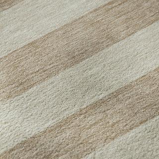 Piper Looms Mayfield Stripes AMF530 Beige Machine Washable Area Rug Swatch Image