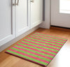 Piper Looms Mayfield Stripes AMF530 Blush Machine Washable Area Rug Scatter Lifestyle Image Feature