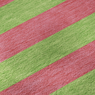 Piper Looms Mayfield Stripes AMF530 Blush Machine Washable Area Rug Swatch Image