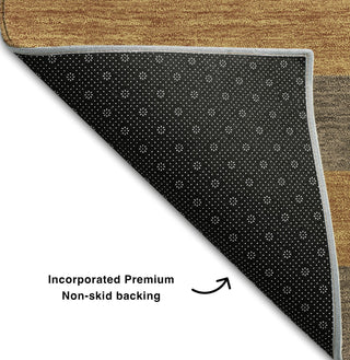 Piper Looms Mayfield Stripes AMF530 Fudge Machine Washable Area Rug Backing Image