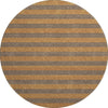 Piper Looms Mayfield Stripes AMF530 Fudge Machine Washable Area Rug Round Main Image