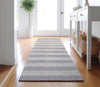 Piper Looms Mayfield Stripes AMF530 Pewter Machine Washable Area Rug Runner Lifestyle Image Feature