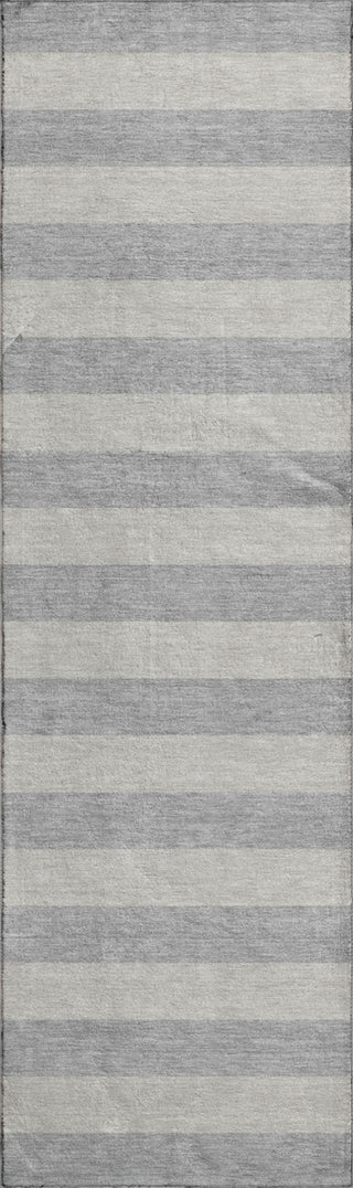 Piper Looms Mayfield Stripes AMF530 Pewter Machine Washable Area Rug Runner Main Image