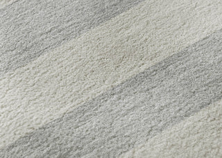 Piper Looms Mayfield Stripes AMF530 Pewter Machine Washable Area Rug Swatch Image