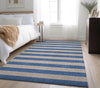 Piper Looms Mayfield Stripes AMF530 Tan Machine Washable Area Rug Lifestyle Image Feature