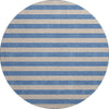 Piper Looms Mayfield Stripes AMF530 Tan Machine Washable Area Rug Round Main Image