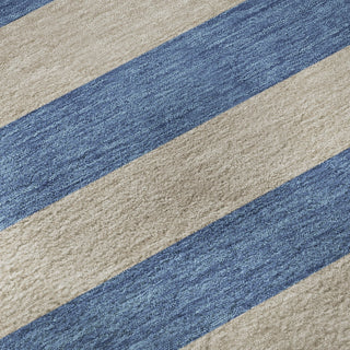 Piper Looms Mayfield Stripes AMF530 Tan Machine Washable Area Rug Swatch Image