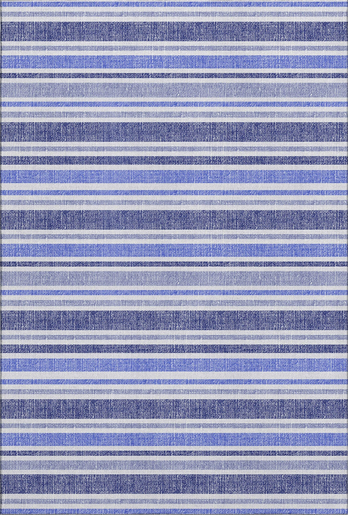 Piper Looms Mayfield Stripes AMF531 Blue Machine Washable Area Rug main image