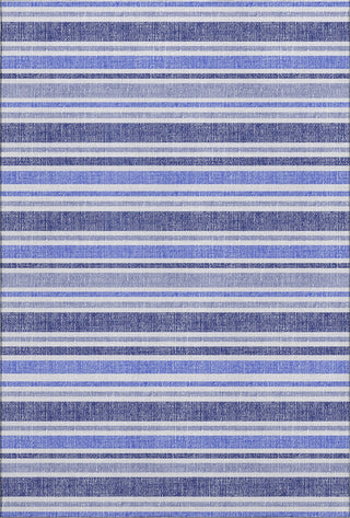 Piper Looms Mayfield Stripes AMF531 Blue Machine Washable Area Rug main image