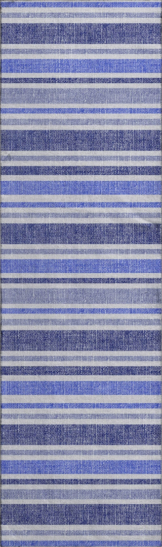 Piper Looms Mayfield Stripes AMF531 Blue Machine Washable Area Rug Runner Main Image