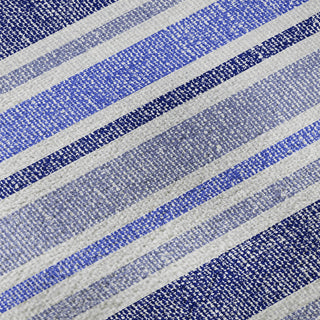 Piper Looms Mayfield Stripes AMF531 Blue Machine Washable Area Rug Swatch Image