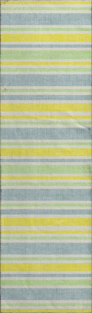 Piper Looms Mayfield Stripes AMF531 Denim Machine Washable Area Rug Runner Main Image