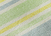 Piper Looms Mayfield Stripes AMF531 Denim Machine Washable Area Rug Swatch Image