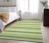 Piper Looms Mayfield Stripes AMF531 Fern Machine Washable Area Rug Lifestyle Image Feature