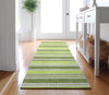 Piper Looms Mayfield Stripes AMF531 Fern Machine Washable Area Rug Runner Lifestyle Image Feature