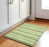 Piper Looms Mayfield Stripes AMF531 Fern Machine Washable Area Rug Scatter Lifestyle Image Feature