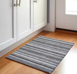 Piper Looms Mayfield Stripes AMF531 Gray Machine Washable Area Rug Scatter Lifestyle Image Feature