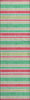 Piper Looms Mayfield Stripes AMF531 Green Machine Washable Area Rug Runner Main Image