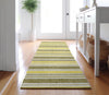 Piper Looms Mayfield Stripes AMF531 Khaki Machine Washable Area Rug Runner Lifestyle Image Feature