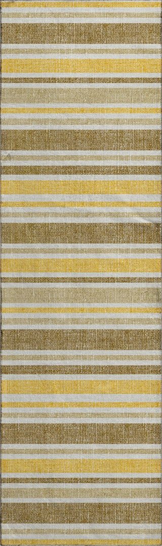 Piper Looms Mayfield Stripes AMF531 Mocha Machine Washable Area Rug Runner Main Image