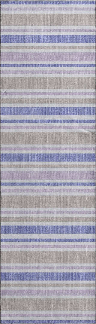 Piper Looms Mayfield Stripes AMF531 Navy Machine Washable Area Rug Runner Main Image