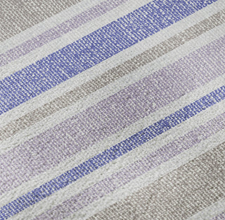 Piper Looms Mayfield Stripes AMF531 Navy Machine Washable Area Rug Swatch Image