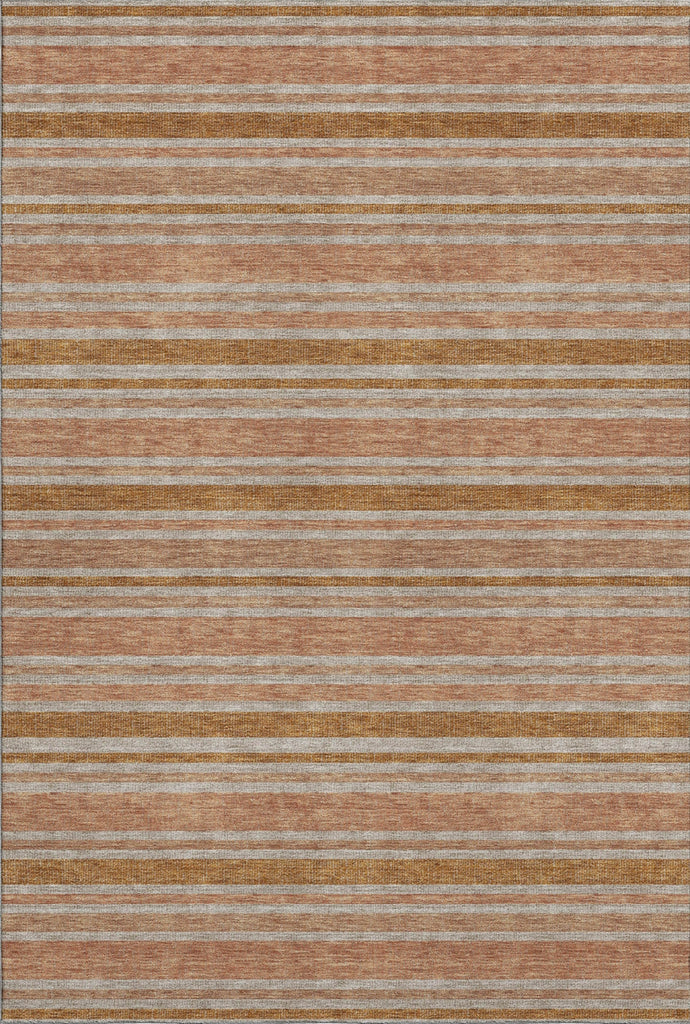 Piper Looms Mayfield Stripes AMF531 Paprika Machine Washable Area Rug main image