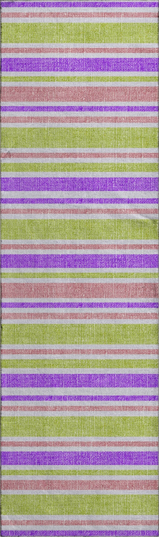 Piper Looms Mayfield Stripes AMF531 Purple Machine Washable Area Rug Runner Main Image