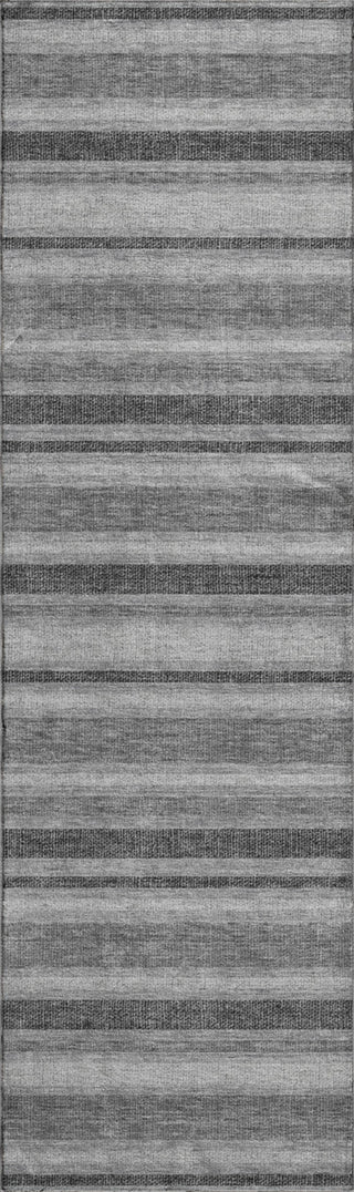 Piper Looms Mayfield Stripes AMF531 Silver Machine Washable Area Rug Runner Main Image