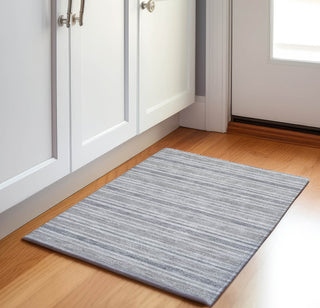 Piper Looms Mayfield Stripes AMF531 Silver Machine Washable Area Rug Scatter Lifestyle Image Feature