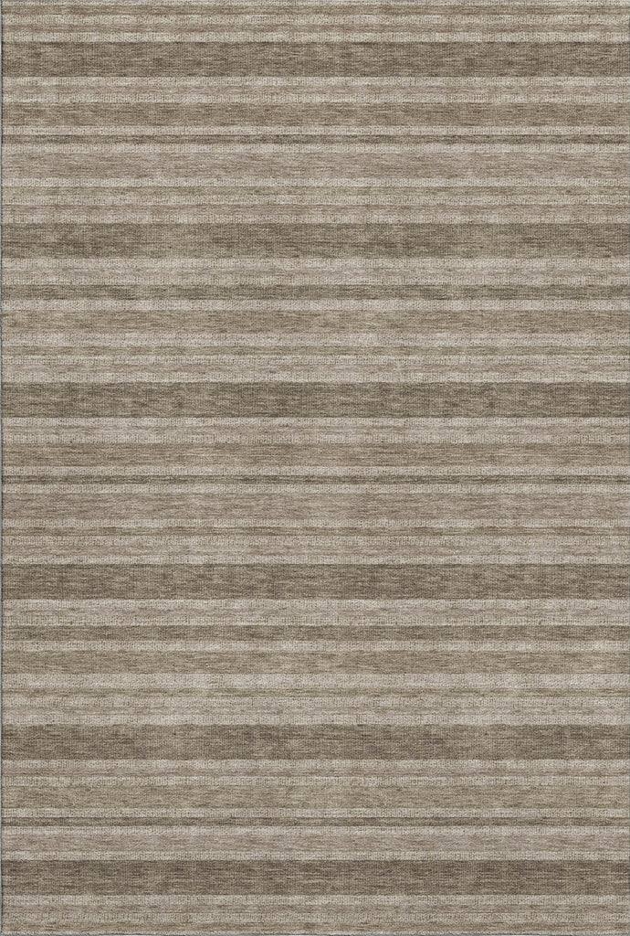 Piper Looms Mayfield Stripes AMF531 Taupe Machine Washable Area Rug main image