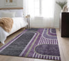 Piper Looms Mayfield Art Deco AMF532 Purple Machine Washable Area Rug Lifestyle Image Feature