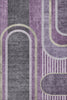 Piper Looms Mayfield Art Deco AMF532 Purple Machine Washable Area Rug main image