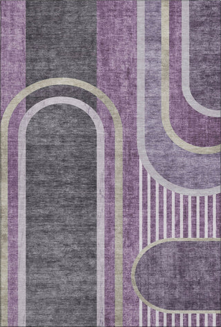 Piper Looms Mayfield Art Deco AMF532 Purple Machine Washable Area Rug main image