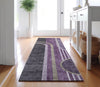 Piper Looms Mayfield Art Deco AMF532 Purple Machine Washable Area Rug Runner Lifestyle Image Feature