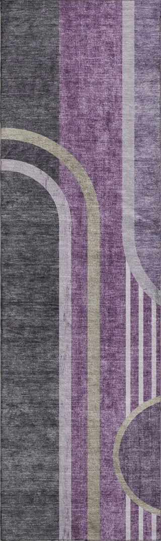 Piper Looms Mayfield Art Deco AMF532 Purple Machine Washable Area Rug Runner Main Image