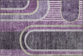 Piper Looms Mayfield Art Deco AMF532 Purple Machine Washable Area Rug Scatter Main Image