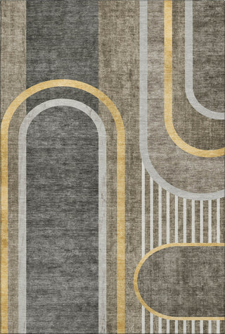 Piper Looms Mayfield Art Deco AMF532 Taupe Machine Washable Area Rug main image