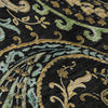 Piper Looms Mayfield Paisley AMF533 Black Machine Washable Area Rug Swatch Image