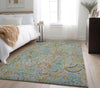 Piper Looms Mayfield Paisley AMF533 Gray Machine Washable Area Rug Lifestyle Image Feature