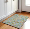Piper Looms Mayfield Paisley AMF533 Gray Machine Washable Area Rug Scatter Lifestyle Image Feature