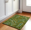 Piper Looms Mayfield Paisley AMF533 Green Machine Washable Area Rug Scatter Lifestyle Image Feature