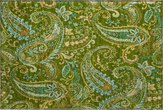 Piper Looms Mayfield Paisley AMF533 Green Machine Washable Area Rug Scatter Main Image