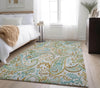 Piper Looms Mayfield Paisley AMF533 Ivory Machine Washable Area Rug Lifestyle Image Feature