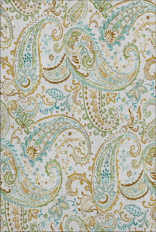 Piper Looms Mayfield Paisley AMF533 Ivory Machine Washable Area Rug main image