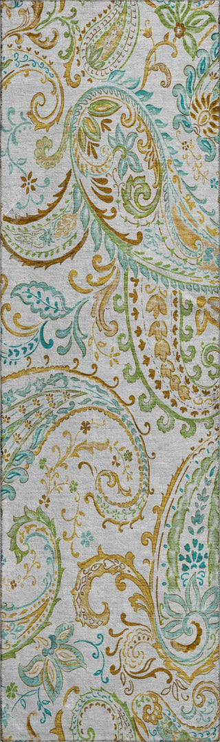 Piper Looms Mayfield Paisley AMF533 Ivory Machine Washable Area Rug Runner Main Image