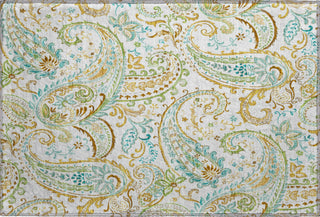 Piper Looms Mayfield Paisley AMF533 Ivory Machine Washable Area Rug Scatter Main Image